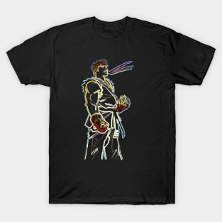 Karate Man Neon T-Shirt